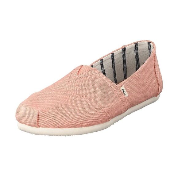 Tom’s WOMENS ALPARGATA ESPADRILLE Coral Pink Heritage Canvas 9 - Picture 1 of 11